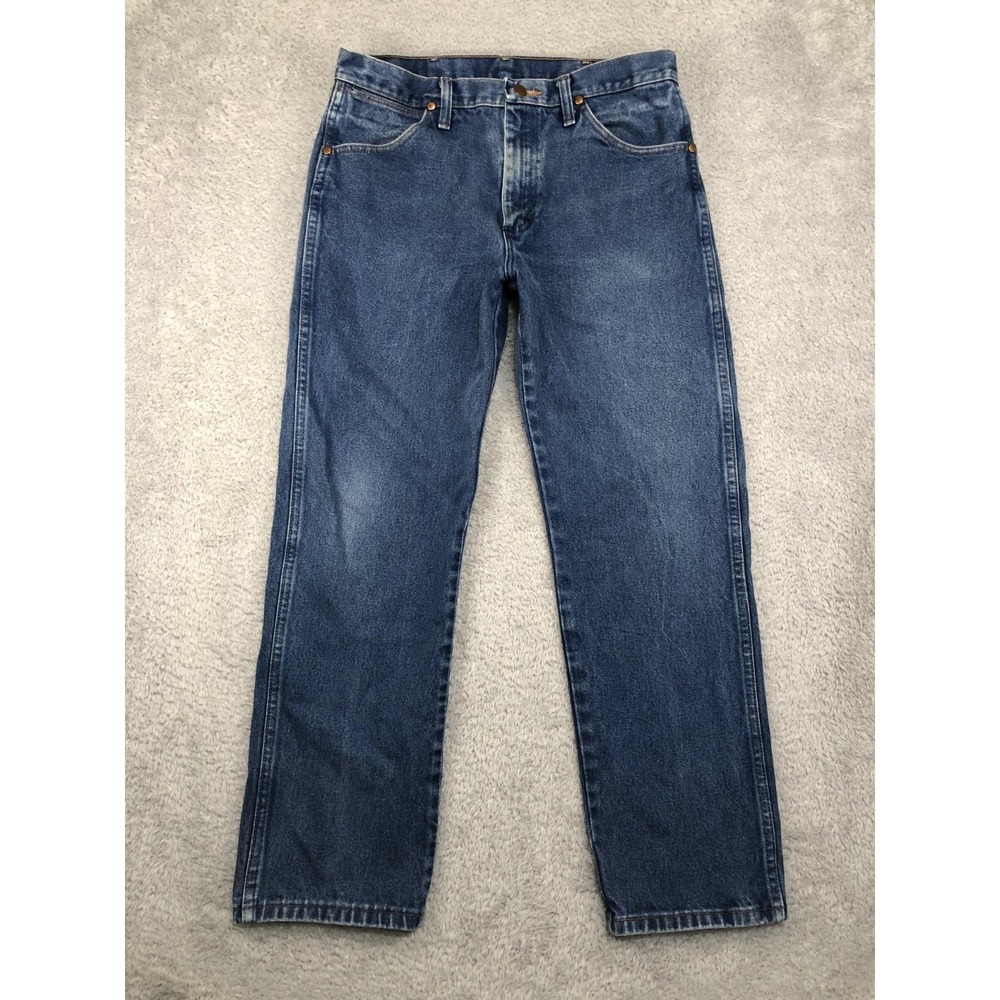 Wrangler Jeans Mens 31x29 (Tag 33x30) Blue Cowboy Cut 13MWZ Western